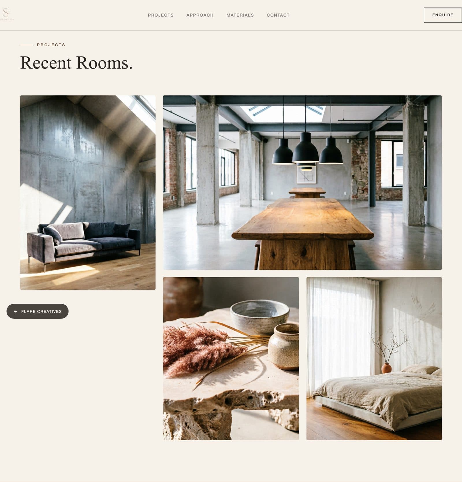 Studio Form masonry project grid