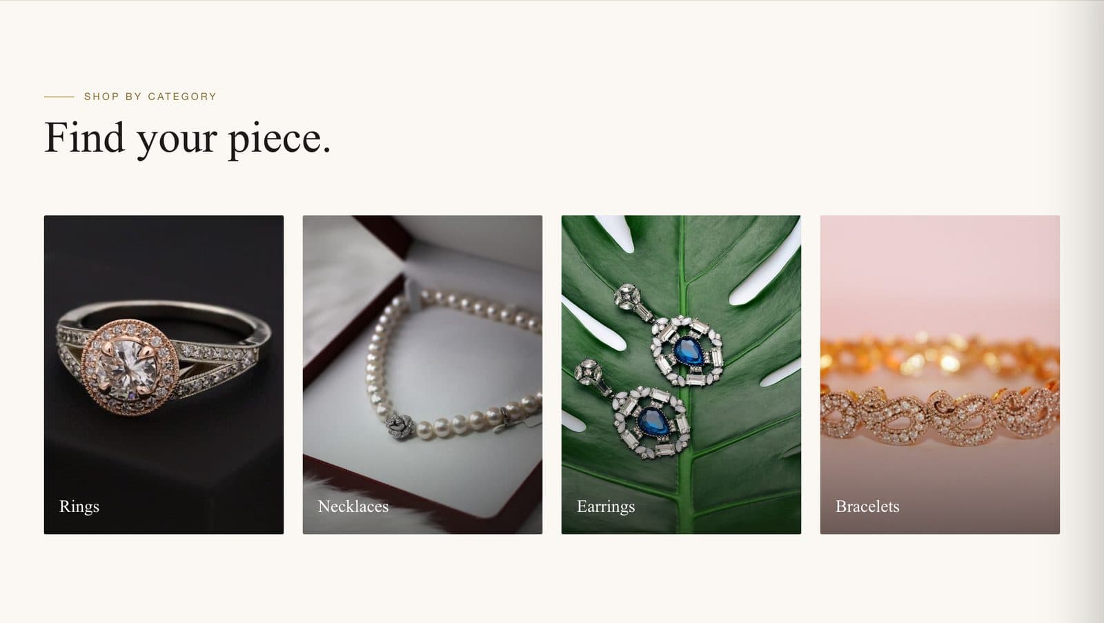 Tamannah Jewellers collections grid