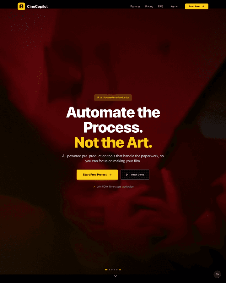 CineCopilot — Film Pre-Production SaaS